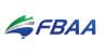 Logo of FBAA with stylized blue and green elements.