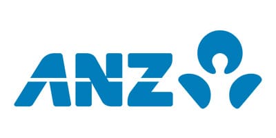 Partial logo with blue text and abstract shapes on white.