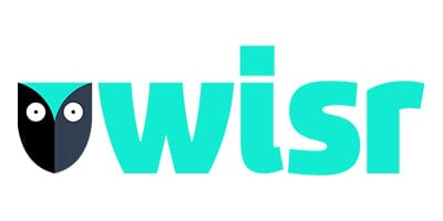 Partial logo with turquoise letters on a white background.