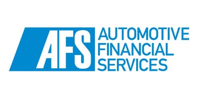 Logo of Automotive Financial Services in blue and white.