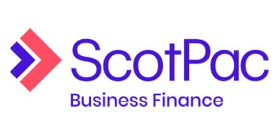 Logo of ScotPac Business Finance in blue text.